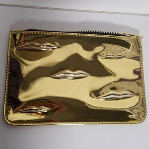 Nars gold lips cosmetics bag